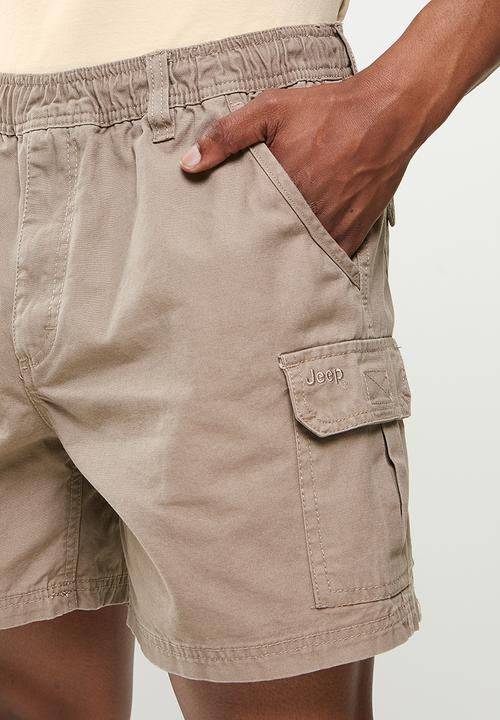 JEEP - Elasticated wb mountain  short-bark-jeep