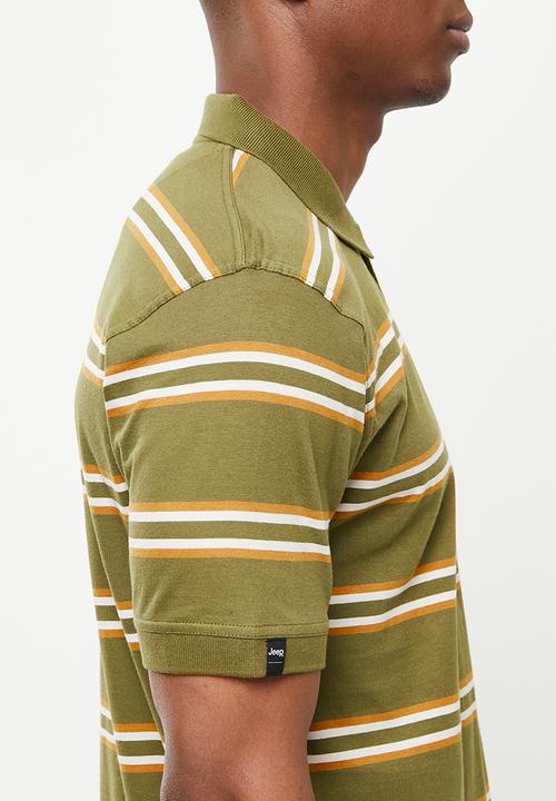 JEEP - Yd multi stripe golfers - uniform green-jeep