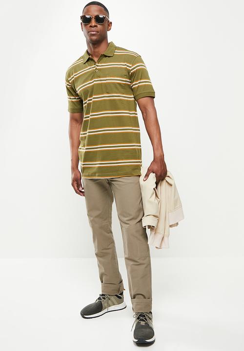 JEEP - Yd multi stripe golfers - uniform green-jeep