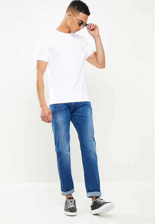 Replay - Chest print tee - white