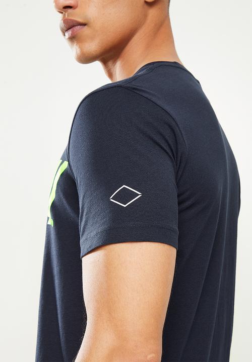 Replay - Replay large print tee - navy