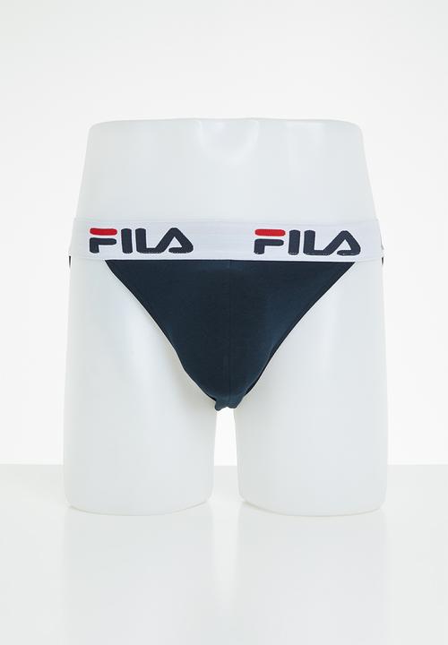 FILA - M35 2 pack tangas - navy & grey 