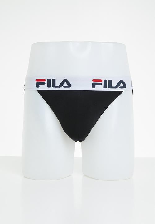 FILA - M34 2 pack tangas - black & blue