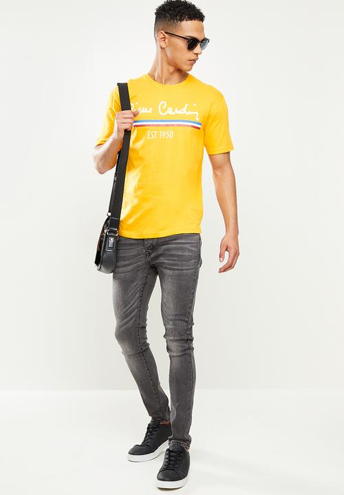 Pierre Cardin - Est heritage t-shirt - yellow