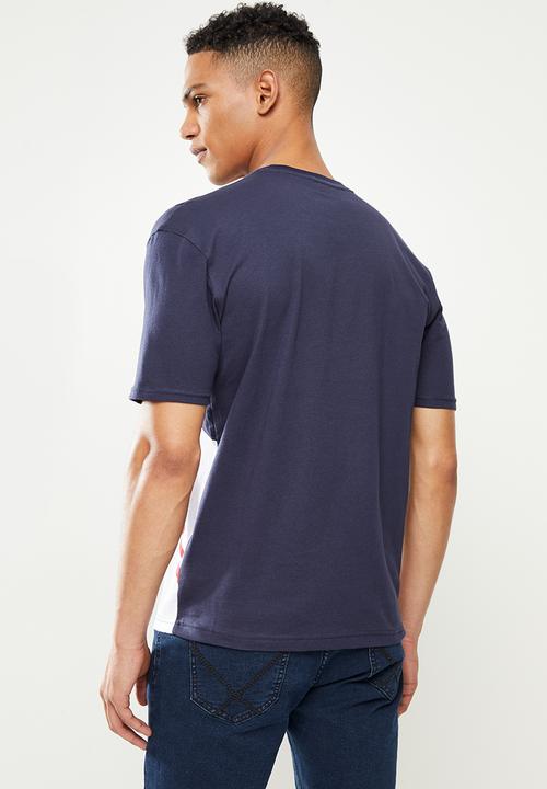 Pierre Cardin - Diamond crew t-shirt - navy