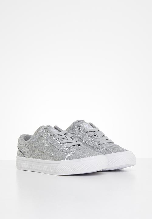 FILA - Classic border 2 glitter - silver glitter & white