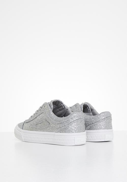 FILA - Classic border 2 glitter - silver glitter & white