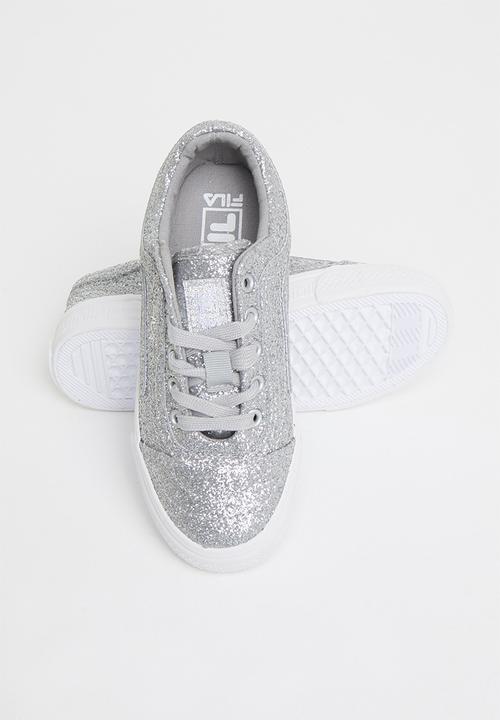 FILA - Classic border 2 glitter - silver glitter & white