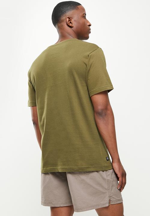 JEEP - Basic print graphic tee-silvered green-jeep