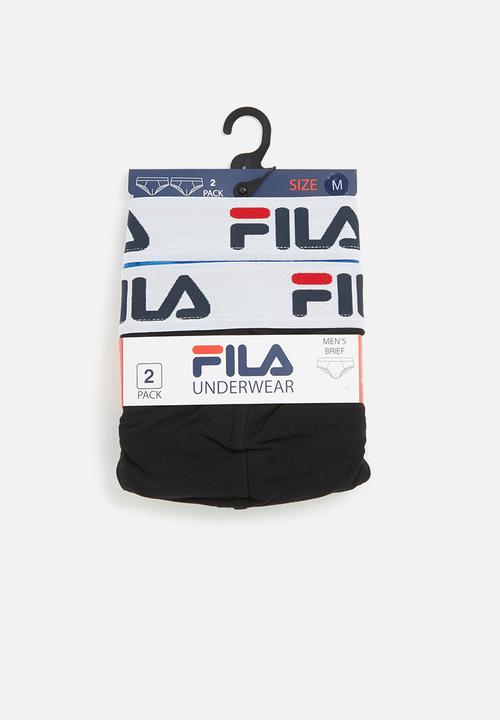 FILA - M34 2 pack tangas - black & blue