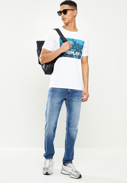 Replay - Photo print tee - white