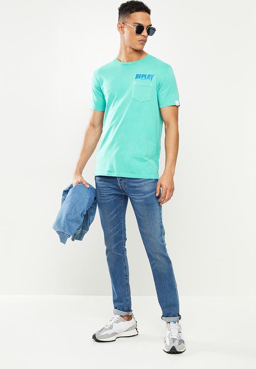 Replay - Pocket tee - teal