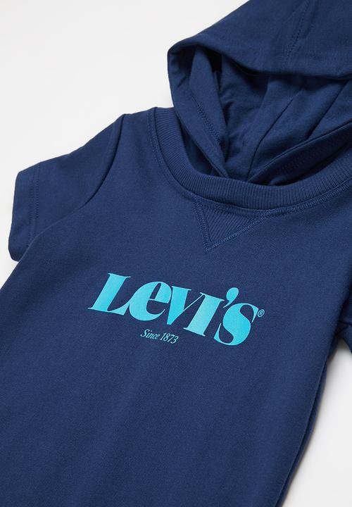 Levi’s® - Hooded graphic romper - blue