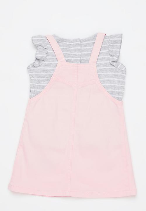 Levi’s® - Levi's lvg skirtall and tee shirt 2 pack - grey & pink 