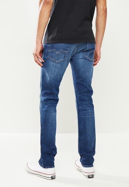 Replay - Anbass slim jeans - med blue