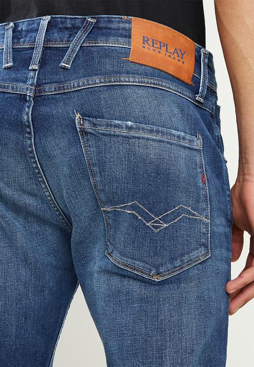 Replay - Anbass slim jeans - med blue