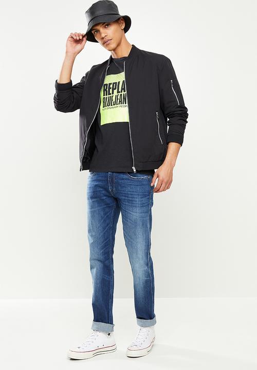 Replay - Anbass slim jeans - med blue