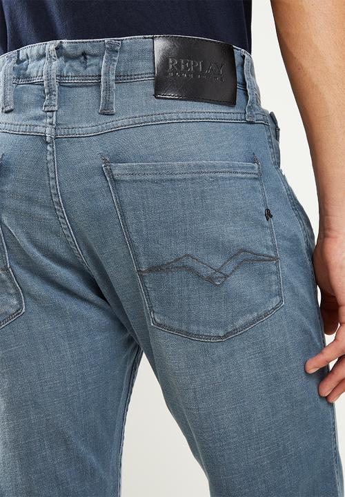 Replay - Anbass slim jeans - mid blue
