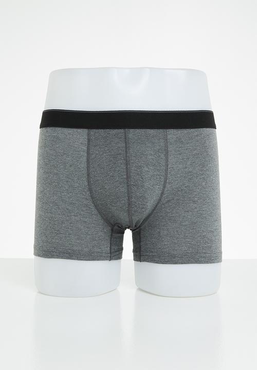 Trendyol - Sam plain 3 pack boxers - grey