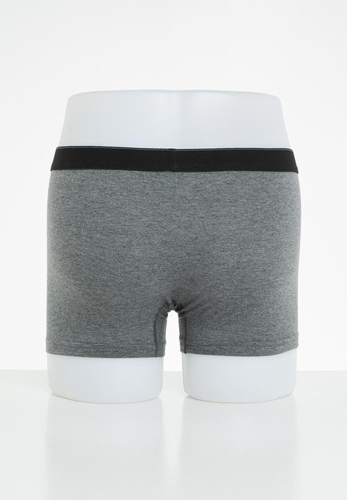 Trendyol - Sam plain 3 pack boxers - grey
