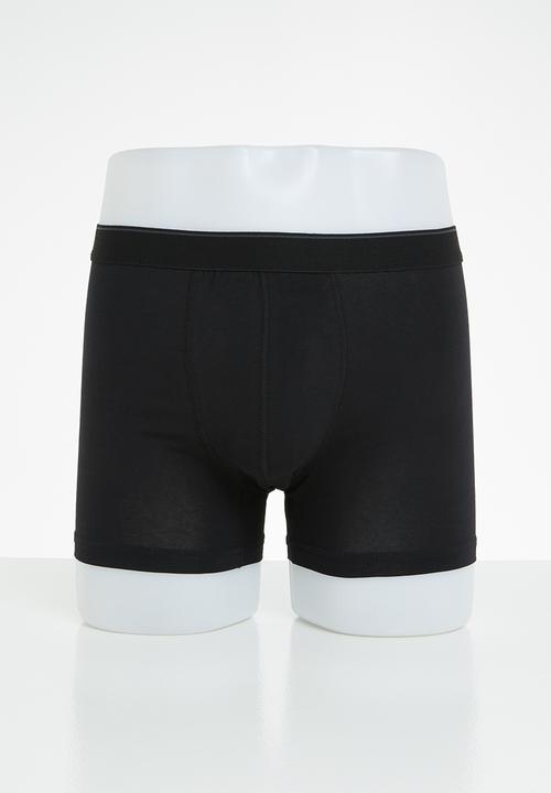 Trendyol - Sam plain 3 pack boxers - black