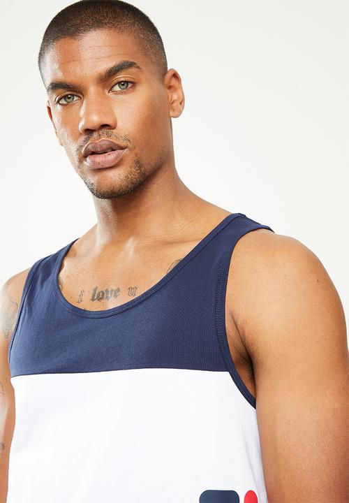 FILA - Fano tank - peacoat/white/chinese red