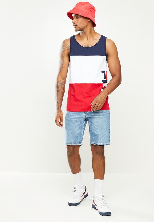 FILA - Fano tank - peacoat/white/chinese red
