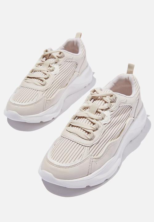 Cotton On - Amelia rib sneaker - neutral