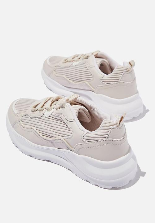 Cotton On - Amelia rib sneaker - neutral