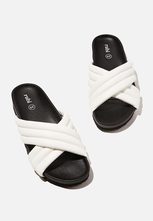 Cotton On - Cushy crossover slide - white pu