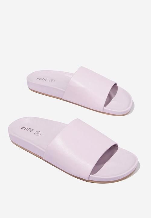 Cotton On - Dash single strap slide - violet pu