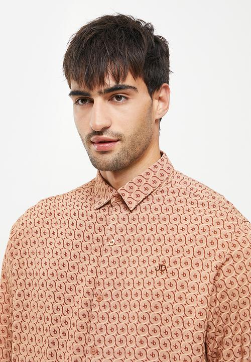 Jonathan D - Sergio boxy fit resort shirt - tawny birch