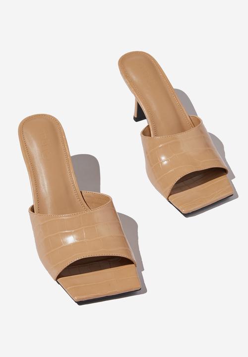 Cotton On - Elsie minimal mule - camel croc pu