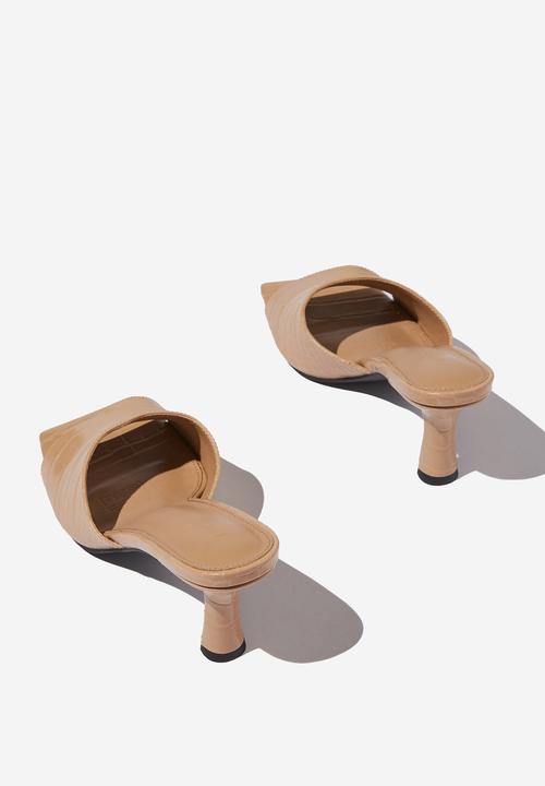 Cotton On - Elsie minimal mule - camel croc pu