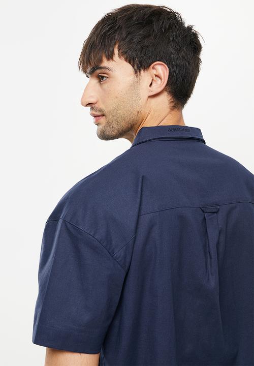 Jonathan D - Luis camp collar resort shirt - navy