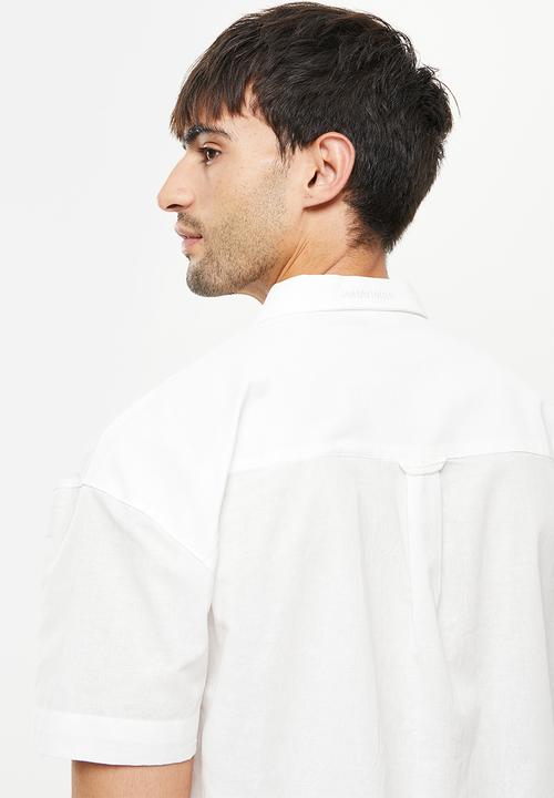 Jonathan D - Luis camp collar resort shirt - white