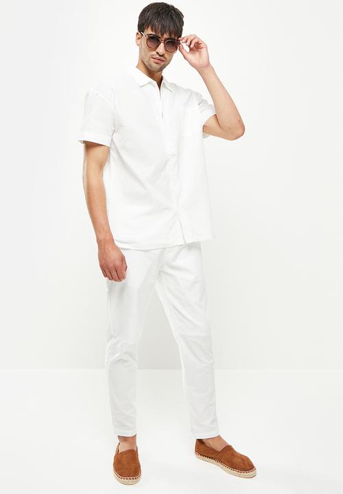 Jonathan D - Luis camp collar resort shirt - white
