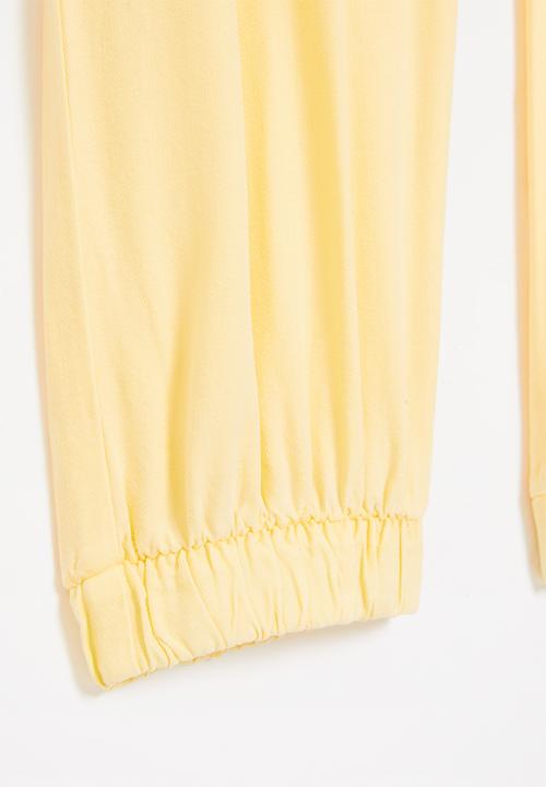 POLO - Girls chloe relaxed pant - yellow