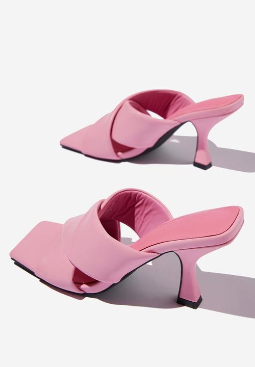 Cotton On - Serena padded crossover mule - retro pink pu