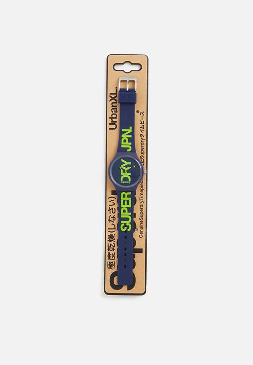 Superdry. - Urban rookie - navy/lime
