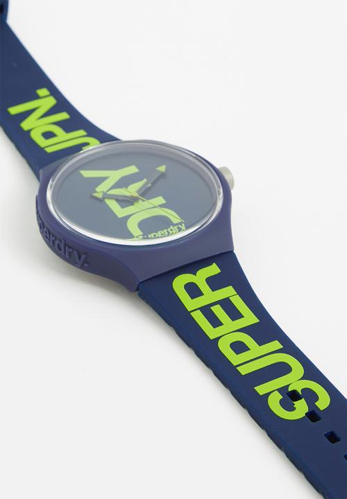 Superdry. - Urban rookie - navy/lime
