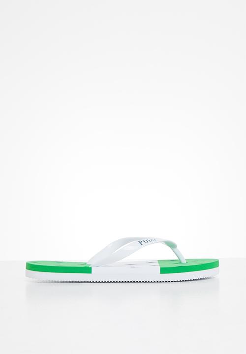 POLO - Girls claudette monogram flip flop - green