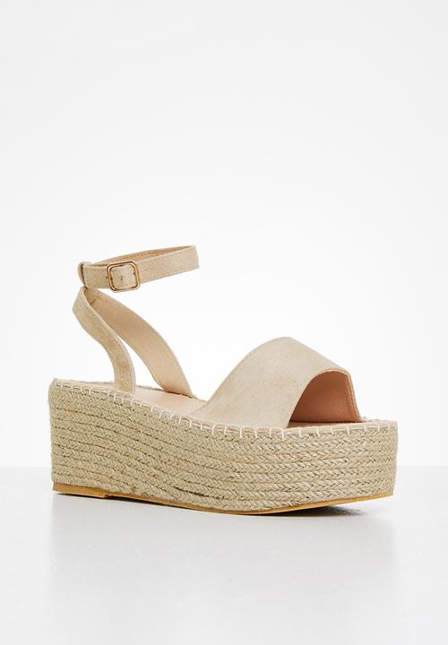 Superbalist - Gigi espadrille wedge - stone 