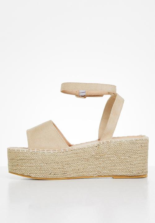 Superbalist - Gigi espadrille wedge - stone 