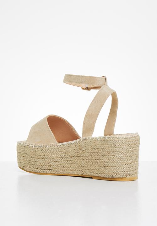 Superbalist - Gigi espadrille wedge - stone 