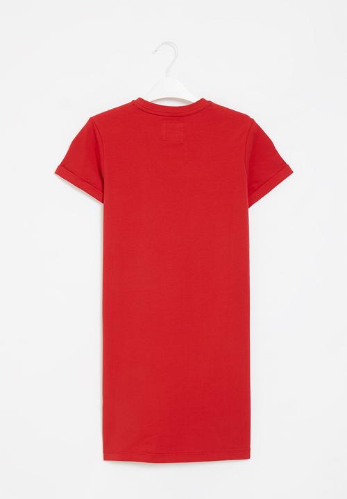 Aca Joe - Girls aca joe printed dress - red