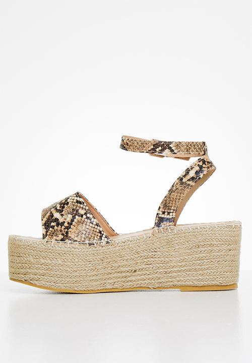 Superbalist - Gigi espadrille wedge - snake