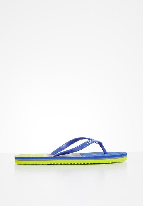 POLO - Boys carl monogram flip flop - cobalt