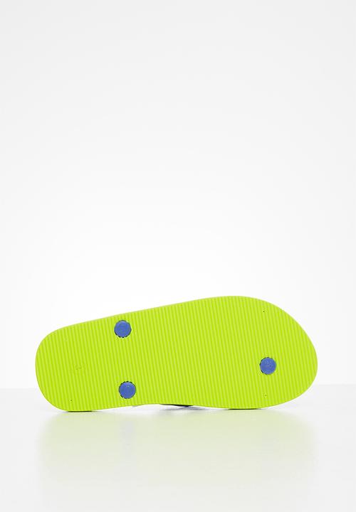 POLO - Boys carl monogram flip flop - cobalt
