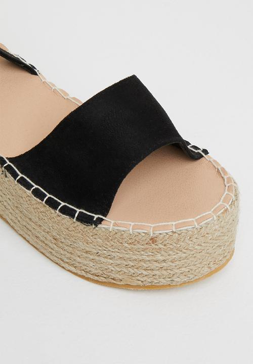 Superbalist - Gigi espadrille wedge - black